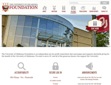 Tablet Screenshot of oufoundation.org